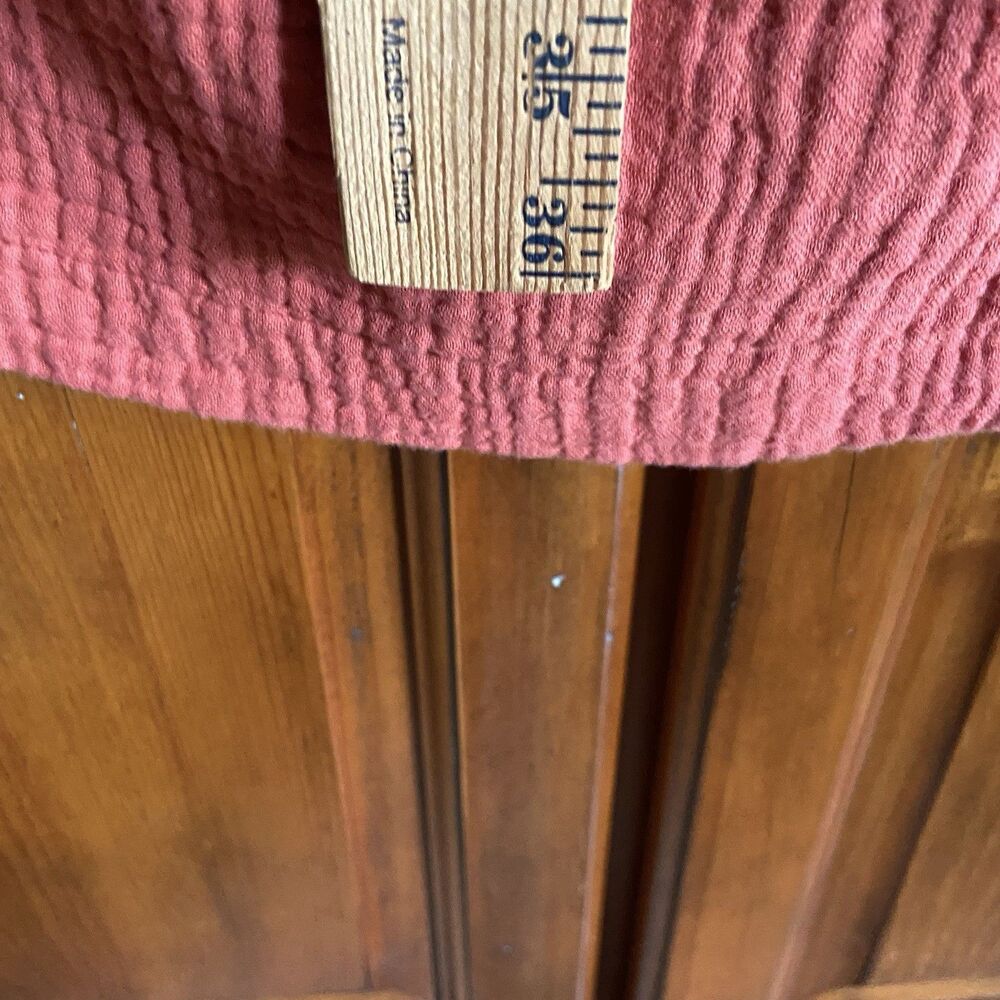 J. Jill Cotton Gauze Straight Leg Crops Pants Size XL Burnt Orange Flowy Beachy - Picture 8 of 11
